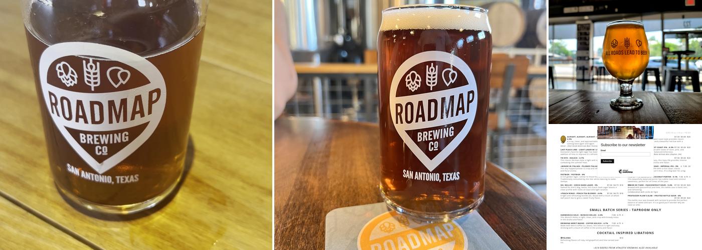 Roadmap Brewing Co. Menu