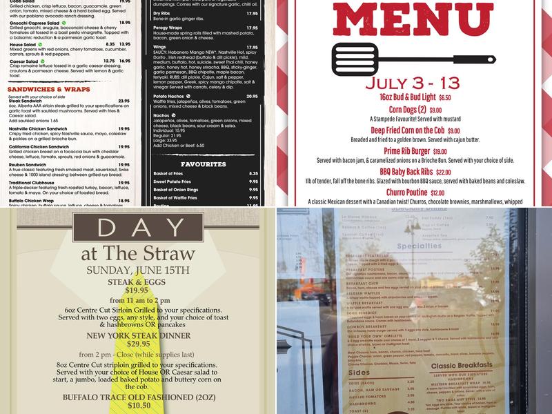 The Last Straw Ale House Menu