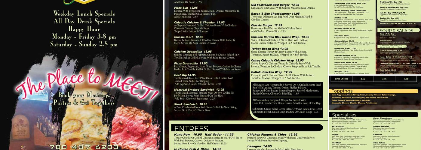 Post Time at Fitzgerald's Menu