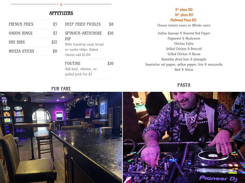 Dockside Pub & Grill Menu