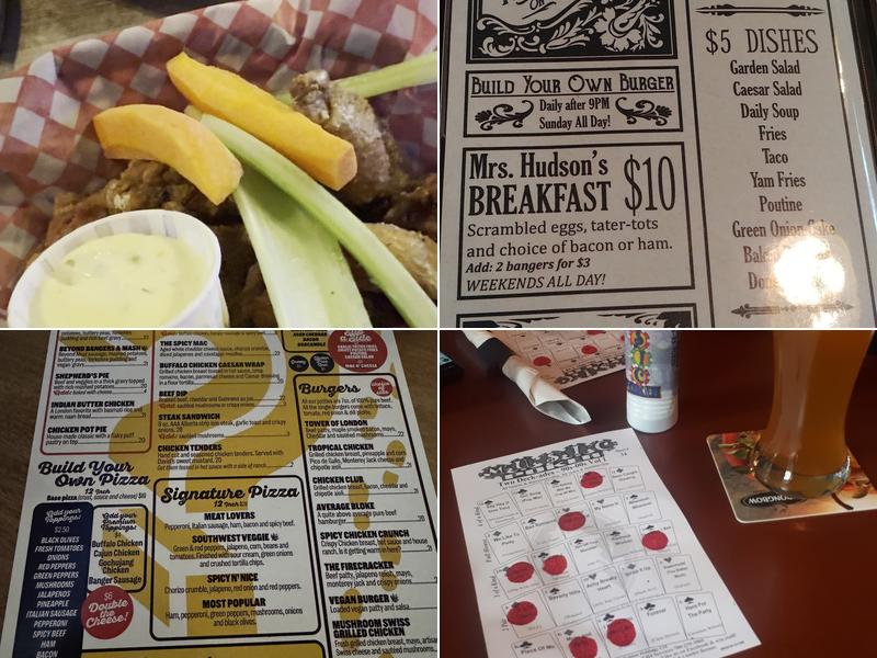 The Sherlock Holmes Pub Campus Menu