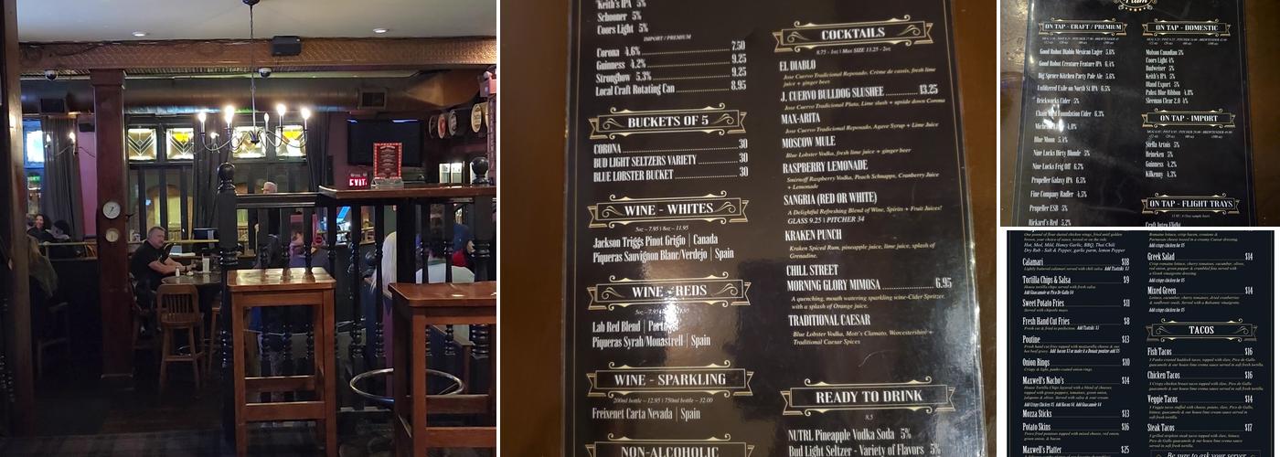 The Maxwell's Plum Menu