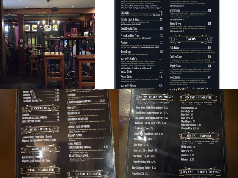 The Maxwell's Plum Menu