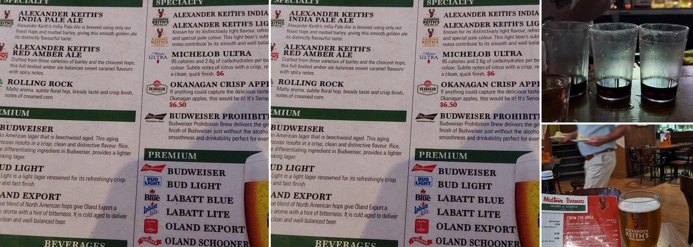 Midtown-Boomers Tavern & Lounge Menu