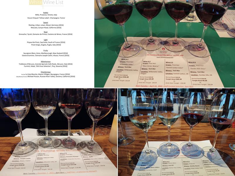 Accent on Wine at Whitehall Menu