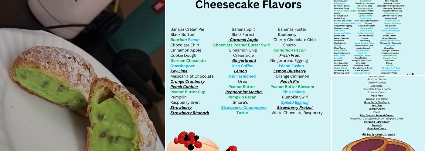 Angelina's Bakery & Pastry Shop Menu