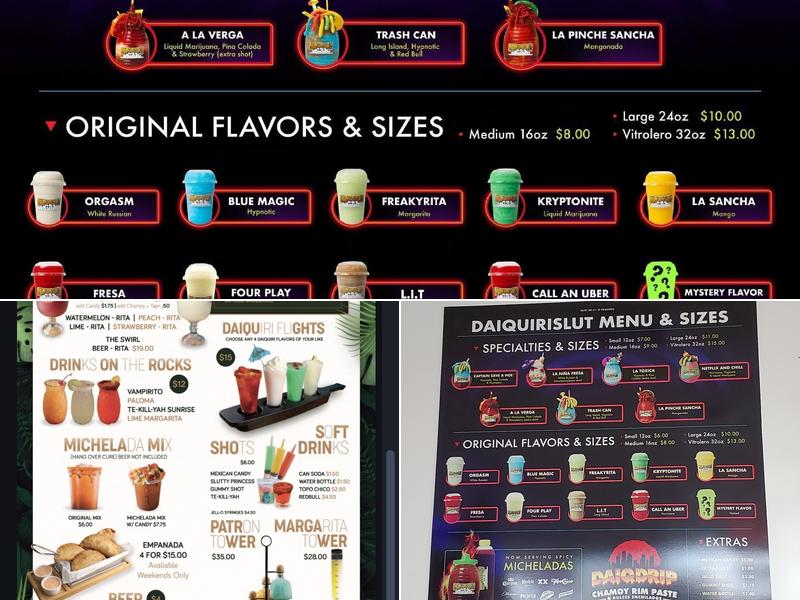 D' Daiquiris (Daiquirislut) Menu