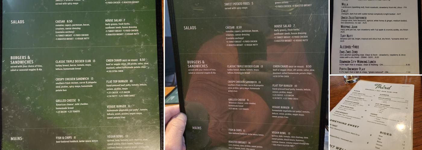 The Third Menu
