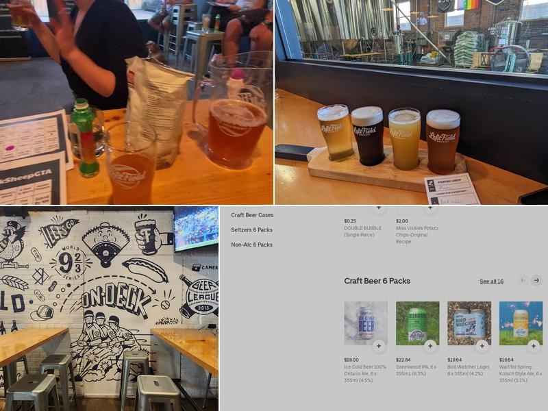 Left Field Brewery Menu