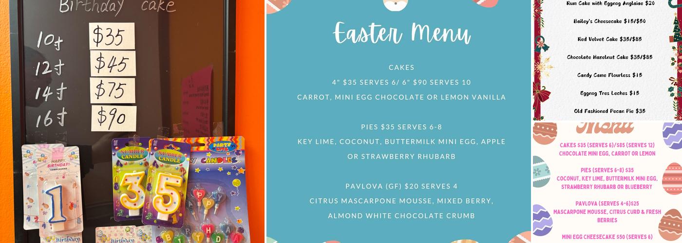 Grand Restaurant - Phoenix Bakery Menu