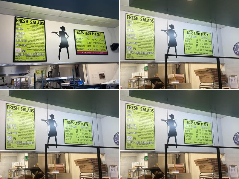 Boss Lady Pizza Menu