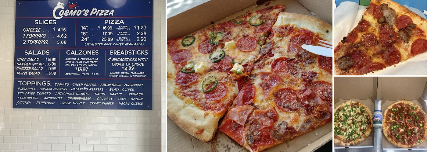 Cosmo's Pizza Menu