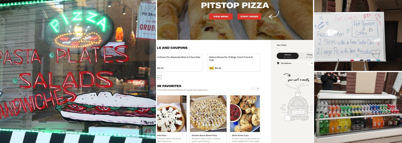 Pitstop pizza Menu