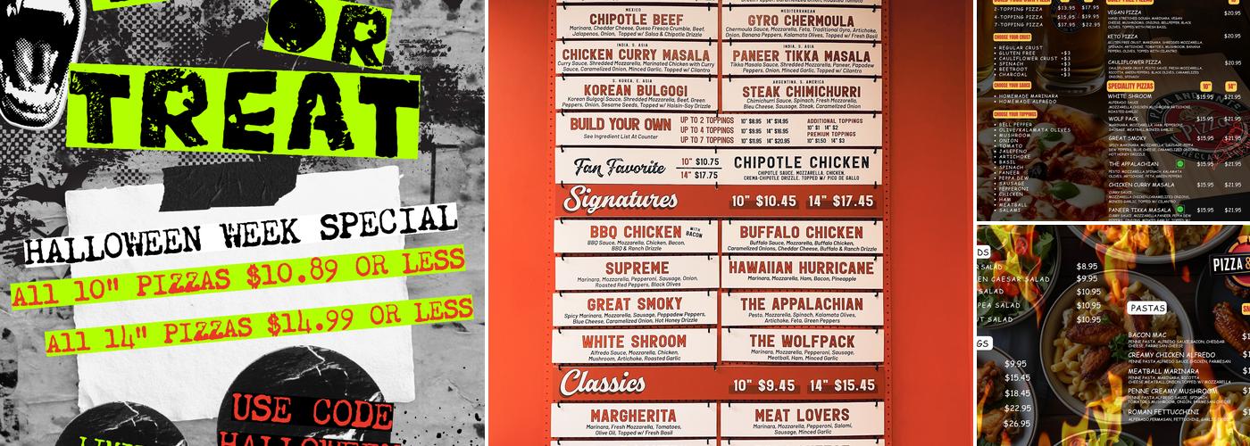 Pizza & Pints Menu