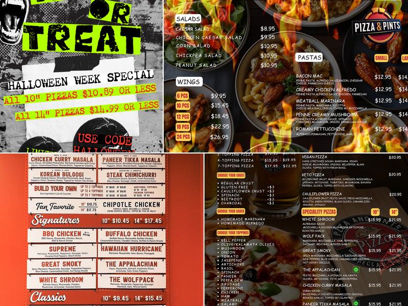 Venture Pizza Menu