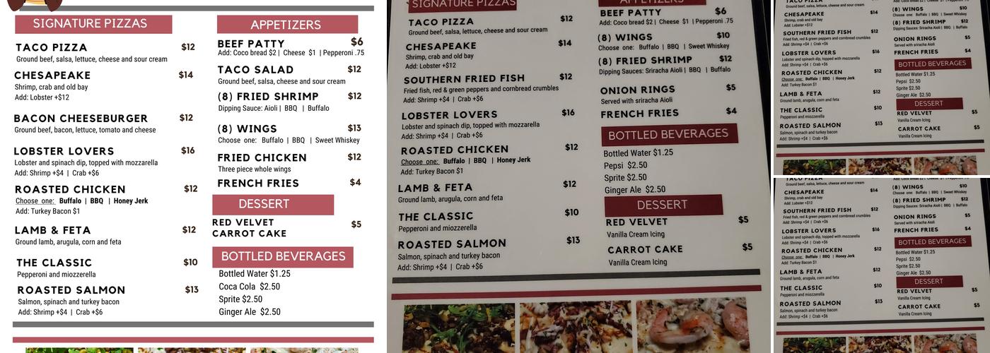 Mommiana’s dough Menu