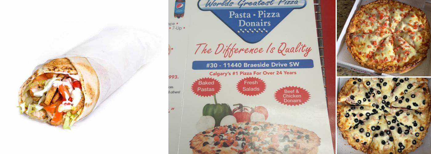 Sammy's Worlds Greatest Pizza - Braeside Location Menu