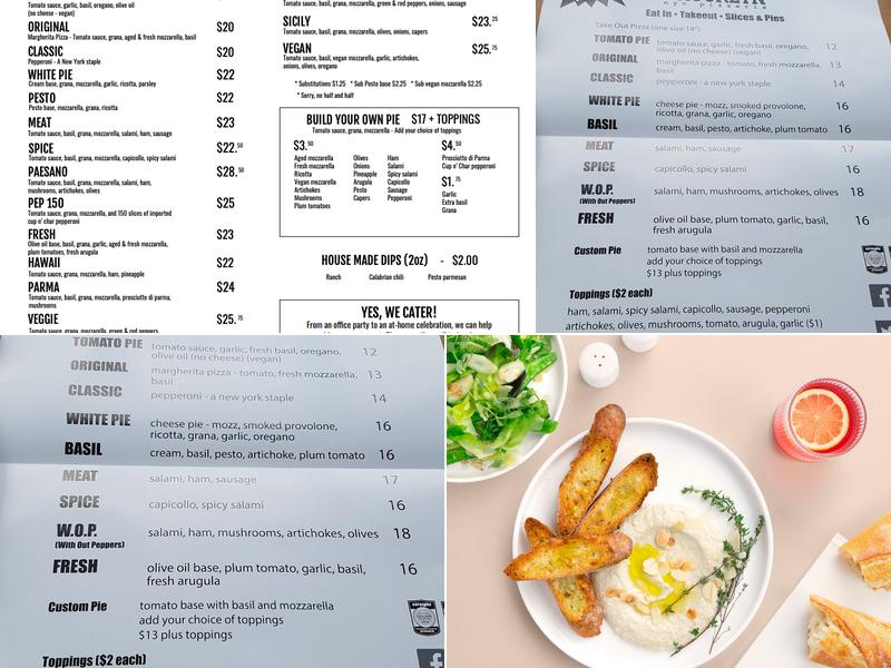 Straight Brooklyn Pizza - Chinatown Menu