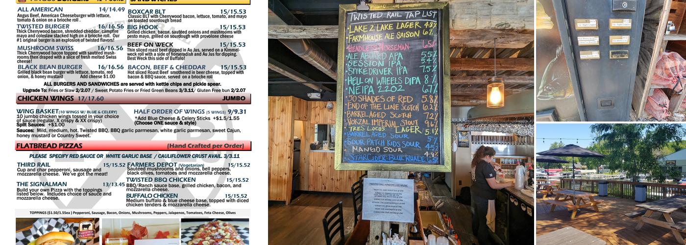 Twisted Rail Brewing Honeoye Menu