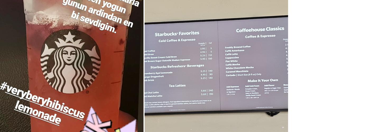 Starbucks Menu
