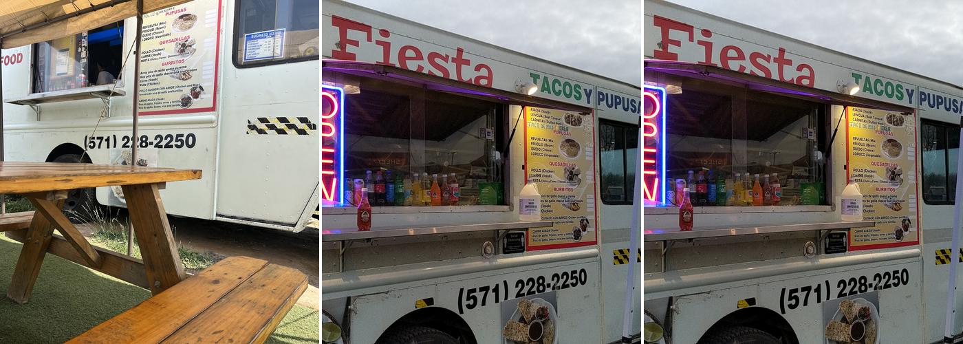 Fiesta Tacos and Pupusas Menu