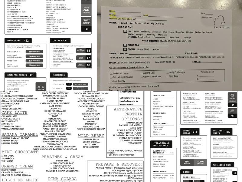 Village Nutrition Menu