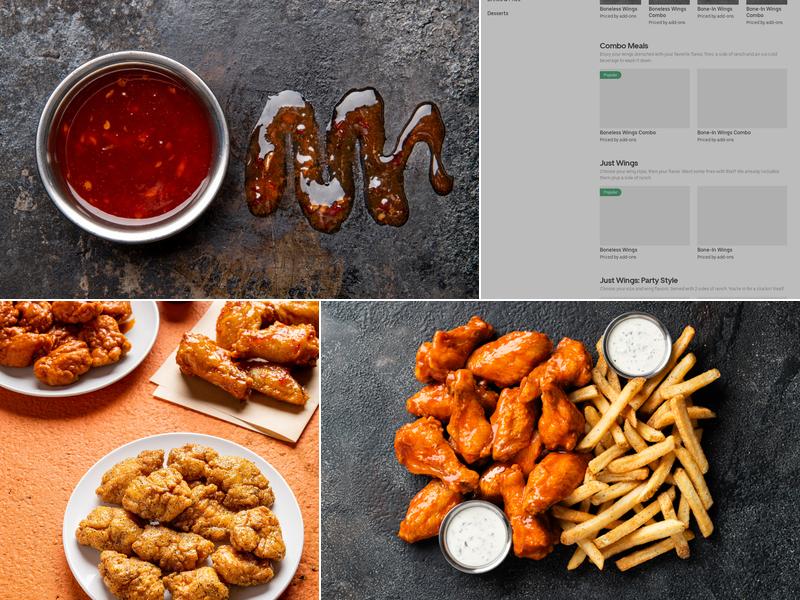 It's Just Wings Menu