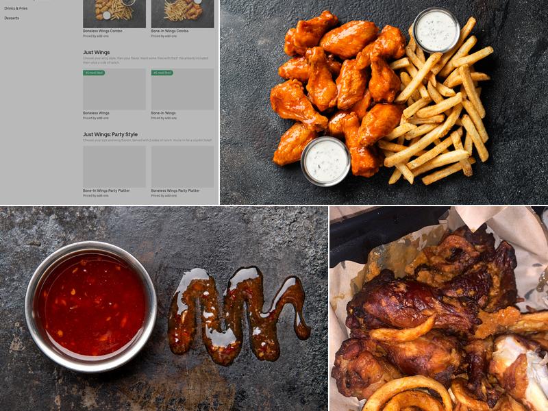 It's Just Wings Menu