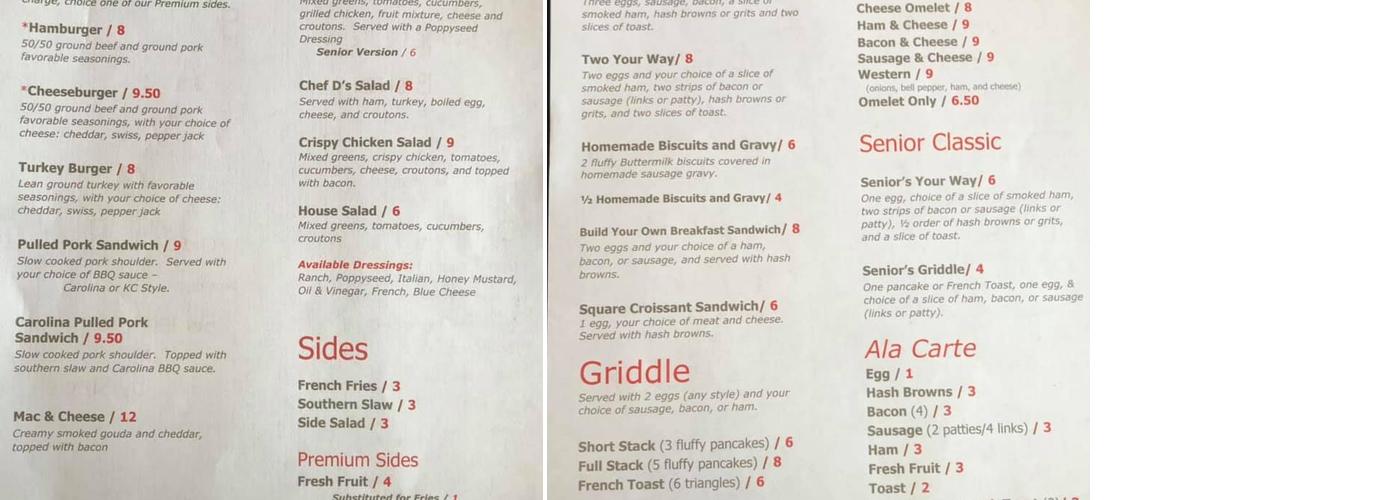 Savor by Chef D Menu