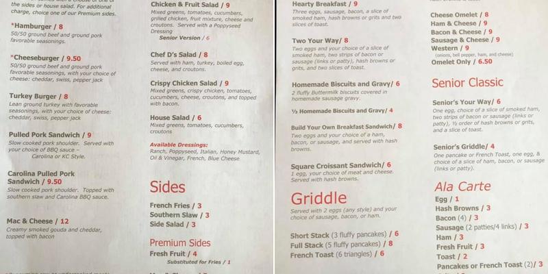 Savor by Chef D Menu