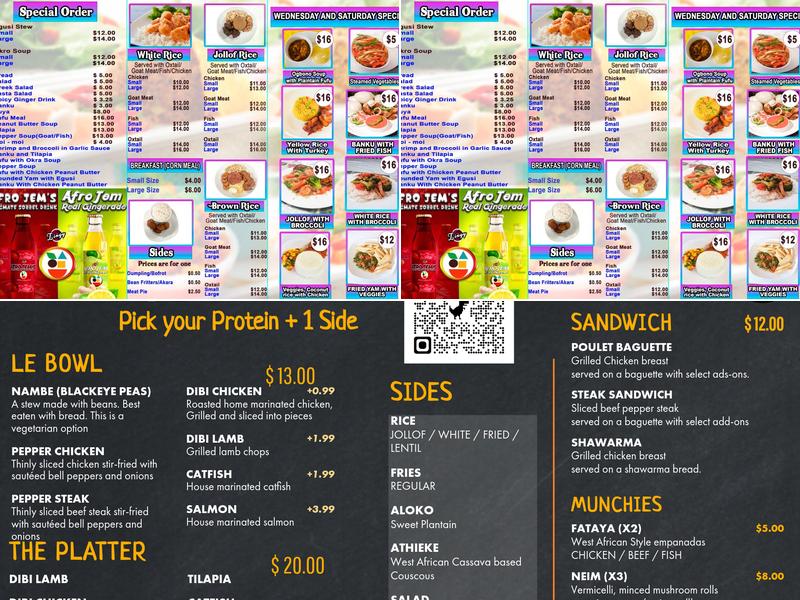 Jollof Cafe & Grill Menu