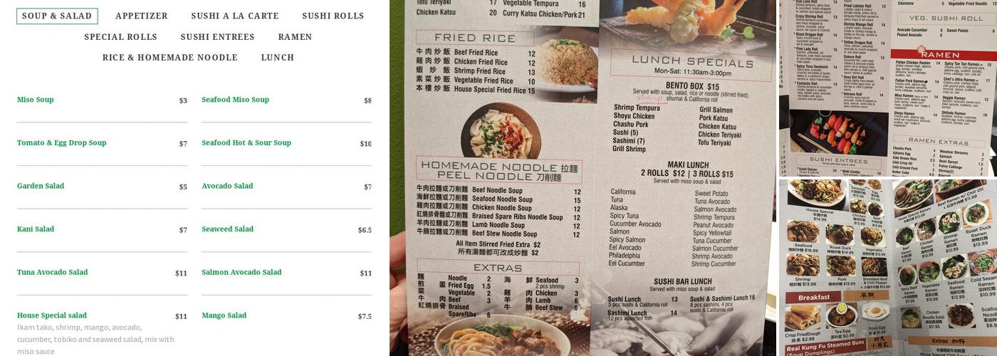 Ramen Totem Menu