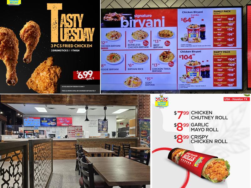 Student Biryani Menu