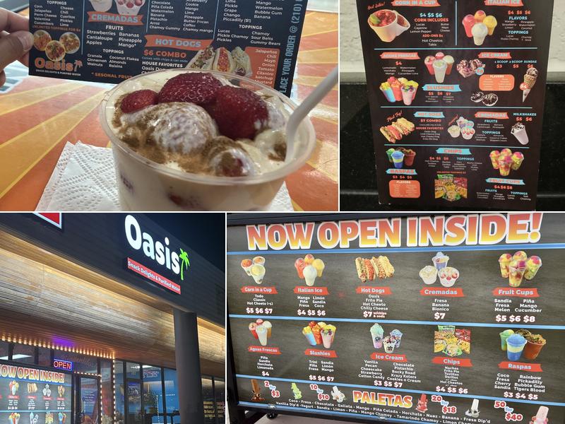 Oasis Snack Delights & Purified Water Menu