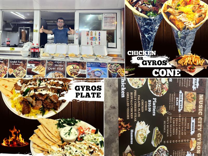 music city gyros Menu