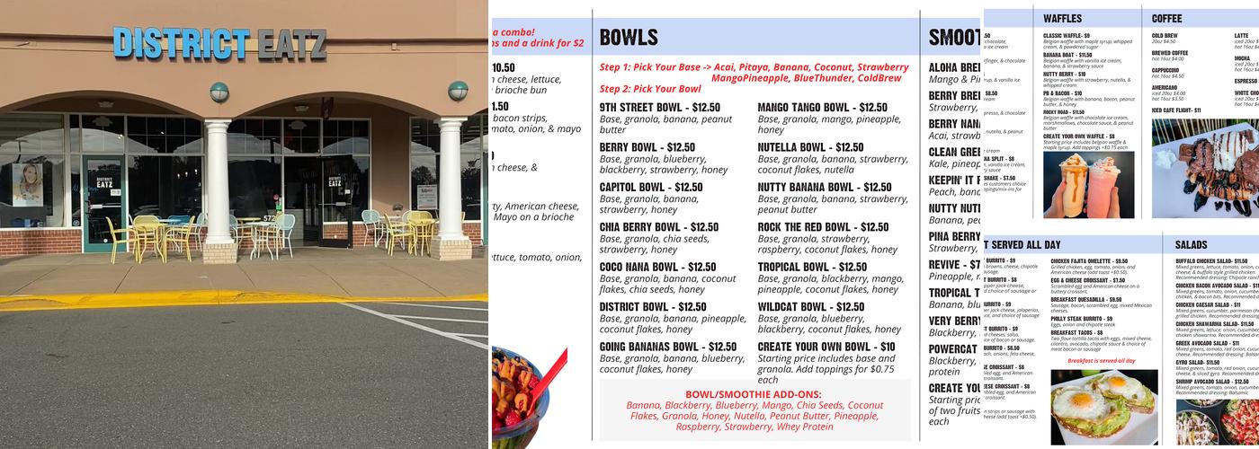 District Eatz Menu