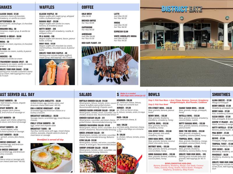 District Eatz Menu