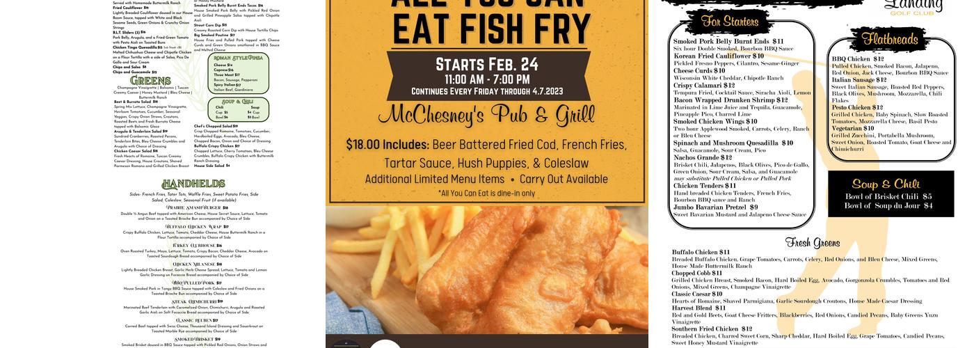 McChesneys Pub & Grill Menu