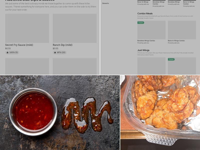 It's Just Wings Menu
