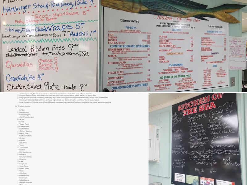 Kitchen of The Sea Menu