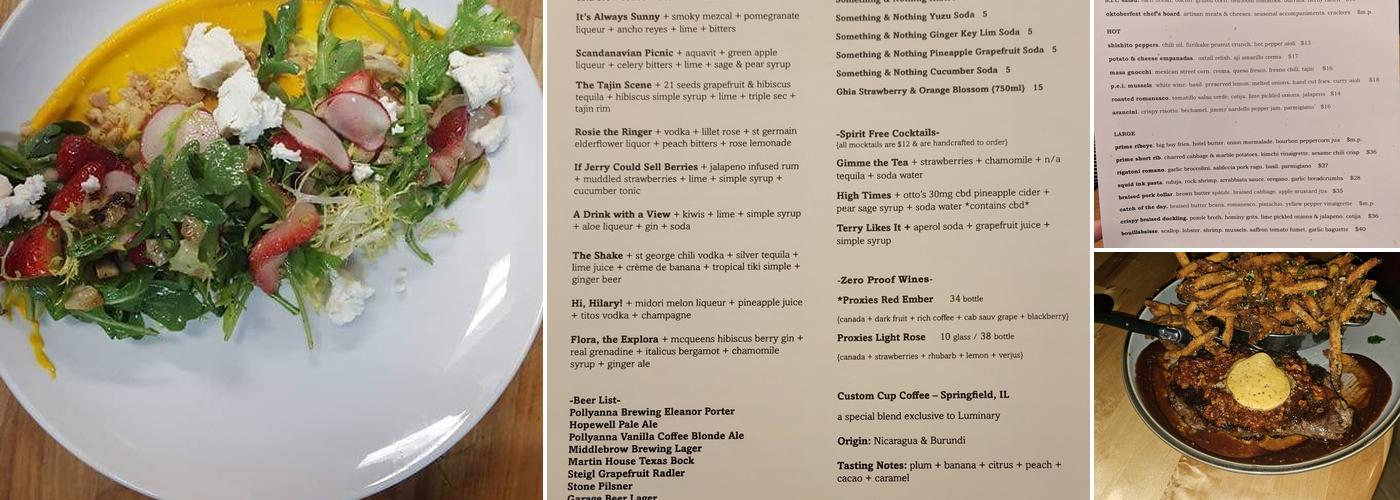 Luminary Kitchen & Provisions Menu