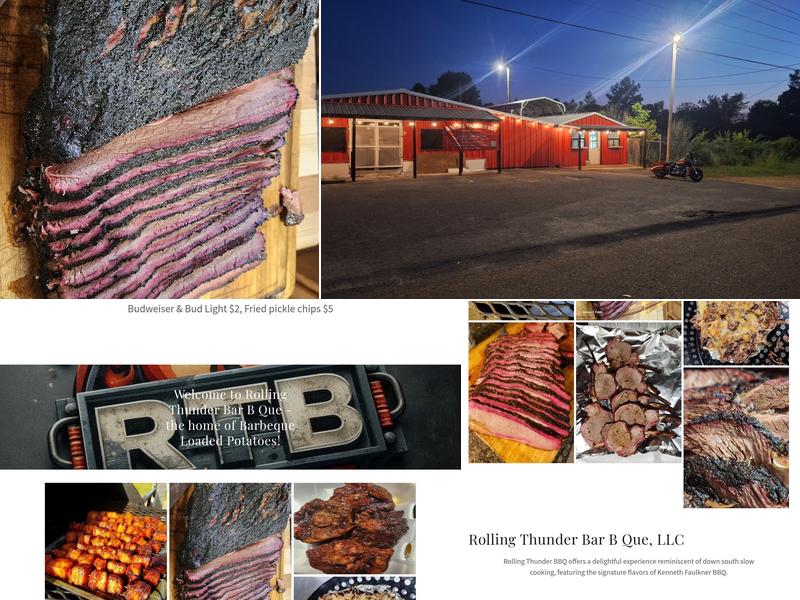 Rolling Thunder BBQ Menu