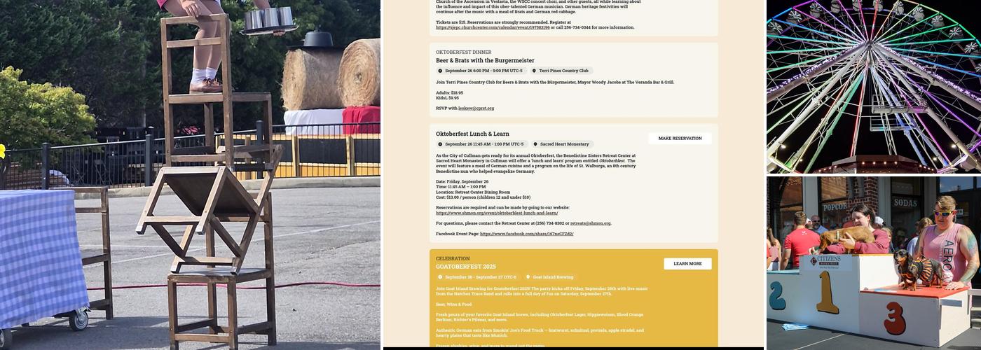 Cullman Oktoberfest Menu