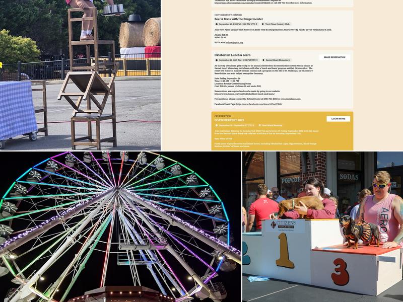 Cullman Oktoberfest Menu