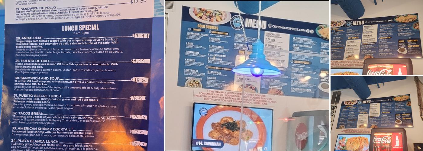 Ceviche Co. Xpress Menu