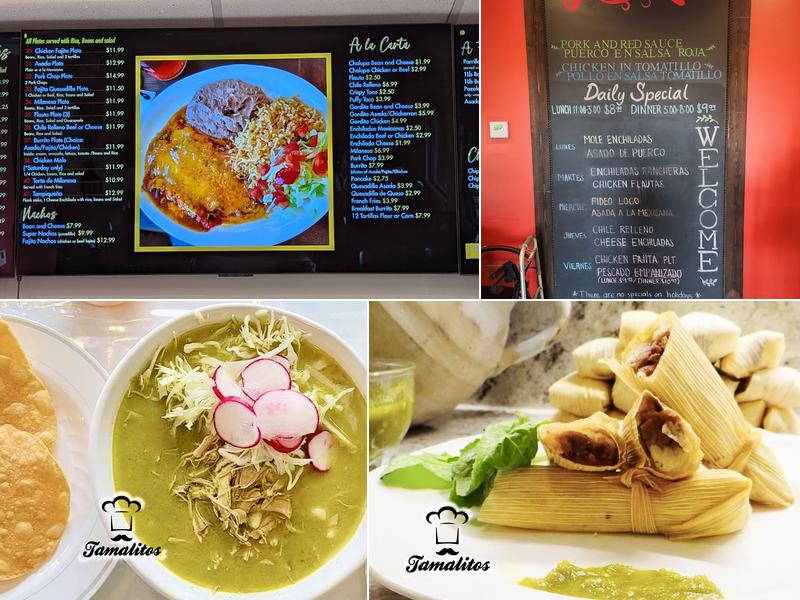 Tamalitos Menu