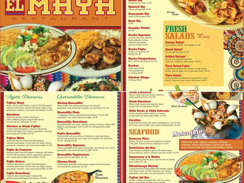 El Maya Mexican Restaurant Menu