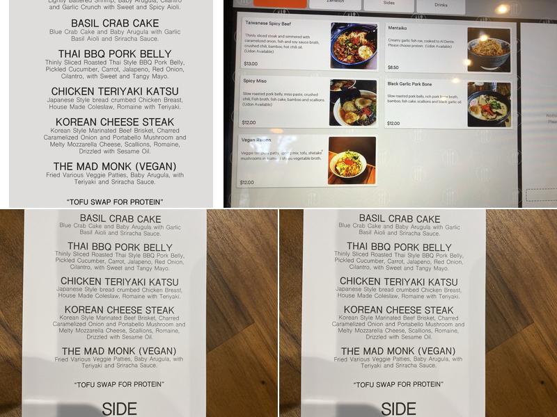 Zenwich X Ramen St. Louis Menu