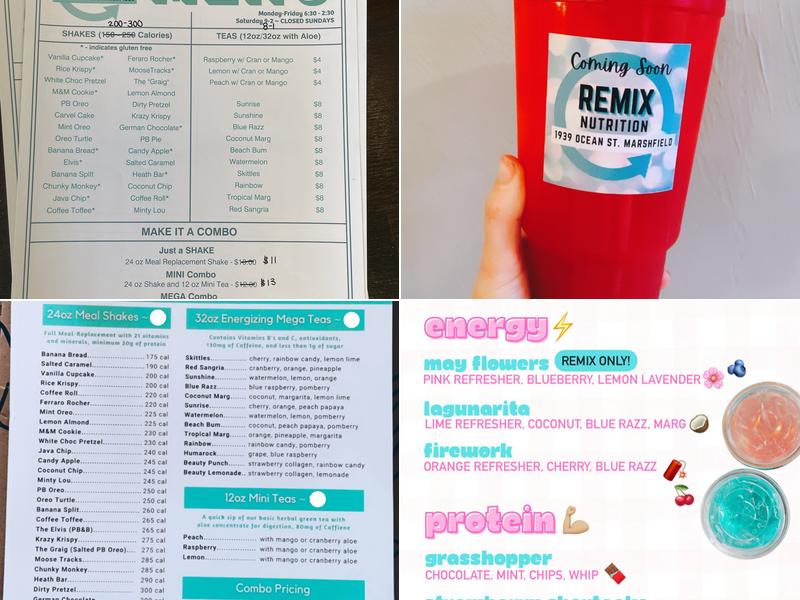 Herbalife REMIX Nutrition Menu