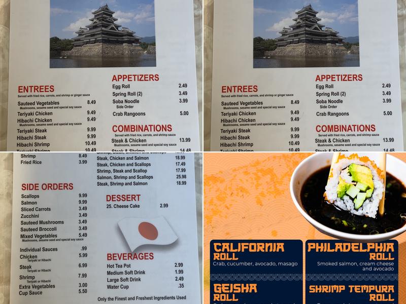 Hachi Express Steak & Seafood Menu